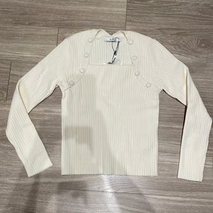 b+ab Square Neck Knit Sweater